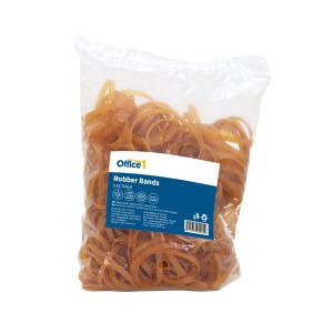 Office 1 Ластици, 100% каучук, диаметър 50 mm, широчина 5 mm, 500 g, кафяви