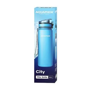 Aquaphor Бутилка City, филтрираща, тританова, 500 ml, синя