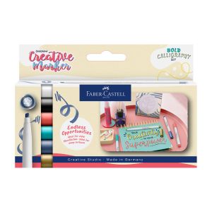 Faber-Castell Маркер за калиграфия Creative Lettering, 6 цвята