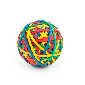 Office 1 Ластици, 90% каучук, диаметър 50 mm, широчина 3.0 mm, 100 g, на топка, цветни