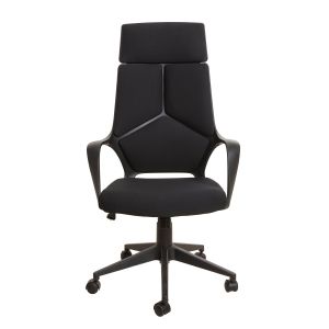 Директорски стол Force Black, текстил, Tilt механизъм, до 120 kg, черен