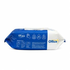 Мокри кърпи Office 1 Jumbo, с капак, 120 броя