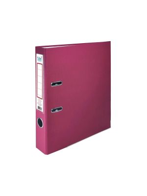 Colori Класьор, 5 cm, PP, с метален кант, несглобен, бордо, 50 броя