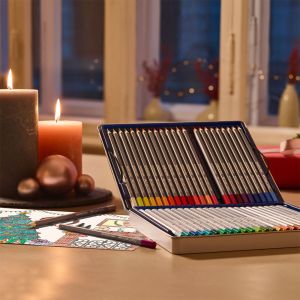 Faber-Castell Акварелни моливи Goldfaber Aqua, 48 цвята, в метална кутия