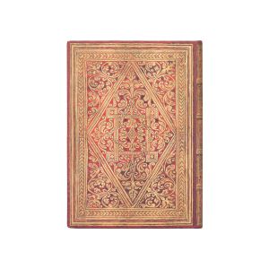 Paperblanks Тефтер Golden Pathway, Midi, широки редове, твърда корица, 72 листа