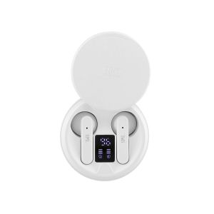 Слушалки TNB Shiny 2, безжични, с Bluetooth, USB Type-C, 95 dB, бели