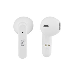 Слушалки TNB Shiny 2, безжични, с Bluetooth, USB Type-C, 95 dB, бели