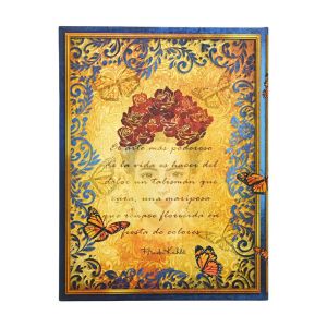 Paperblanks Тефтер Viva Frida, Ultra, твърда корица, широки редове, 72 листа