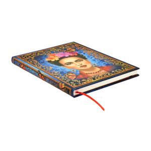 Paperblanks Тефтер Viva Frida, Ultra, твърда корица, широки редове, 72 листа