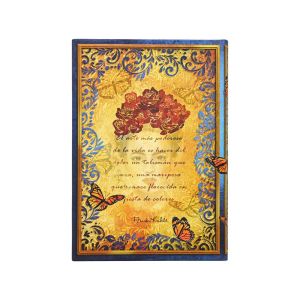 Paperblanks Тефтер Viva Frida, Midi, твърда корица, широки редове, 72 листа