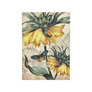 Paperblanks Тефтер Golden Fritillaria, Midi, мека корица, широки редове, 88 листа