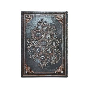 Paperblanks Тефтер Game of Thrones, Midi, твърда корица, широки редове, 72 листа
