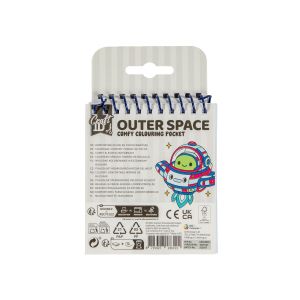 Craft ID Книжка за оцветяване Comfy Coloring - Outer Space, мини