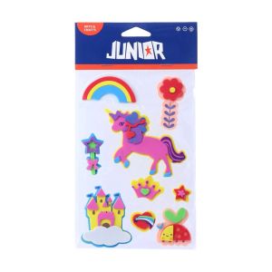3D стикери от пяна Junior, еднорог