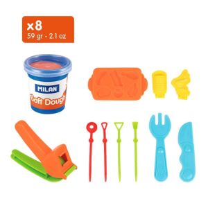 Milan Тесто за моделиране Soft Dough - Комплект Барбекю