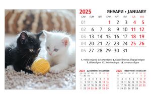 Настолна пирамидка ПП, 12-листова, 16х10 cm, котета