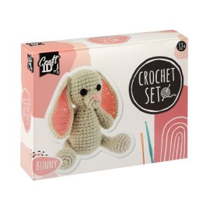 Craft ID Комплект за плетене на една кука Заек, 12 х 9 х 12 cm