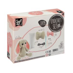Craft ID Комплект за плетене на една кука Заек, 12 х 9 х 12 cm