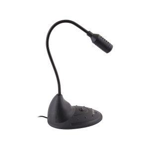 Микрофон Yenkee 1011BK Desktop, регулируем, черен, 3.5 mm жак