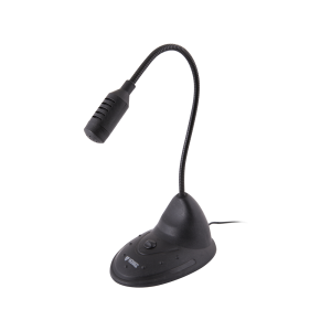 Микрофон Yenkee 1011BK Desktop, регулируем, черен, 3.5 mm жак