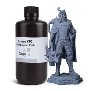 Смола за 3D принтер Elegoo Resin 2.0, 1 kg, сива