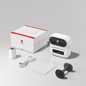 Принтер Phomemo M220-WH, мини, без мастило, максимална широчина на етикета 75 mm, бял
