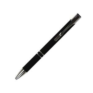Office 1 Химикалка Norma Soft, метална, гумирана, черна