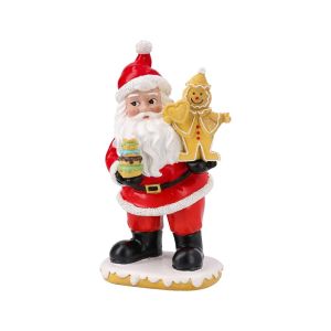 Фигурка Дядо Коледа Festa, керамична, 15 cm