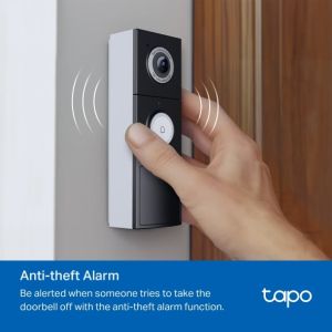 Видео звънец Tp-Link Tapo D235, Смарт, 5MP, IR, Wi-Fi, IP66