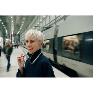 Слушалки Verbatim Trusound ANC, тип яка, сиви