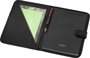 Папка А4 с блок листа, черна