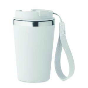 Чаша Topaz, с капак, двустенна, 350ml, БЯЛ