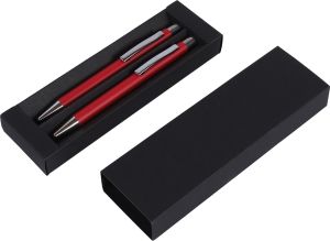 Комплект Oslo, химикалка и автоматичен молив, ЧЕРВЕН