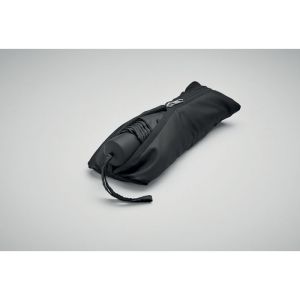 Комплект чанта за пазар и чадър, черен