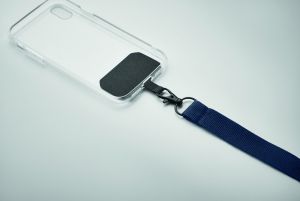 Текстилна лента Ameste за телефон, синя