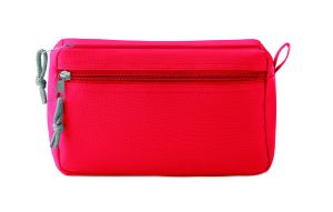 Несесер с два ципа, червен