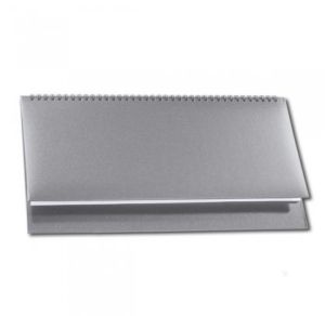 Настолен календар-бележник Light, СРЕБРИСТ