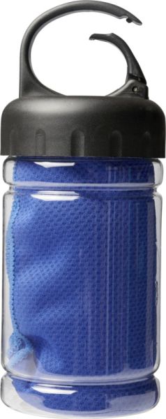 Охлаждаща кърпа в контейнер, синя