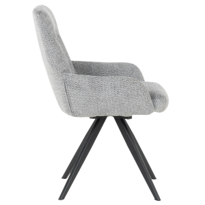 Трапезен стол ASCOT - сив B 90