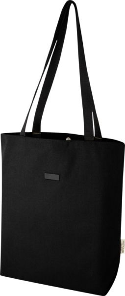 Чанта за лаптоп с дълги дръжки, черна