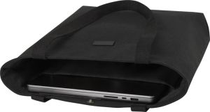 Чанта за лаптоп с дълги дръжки, черна