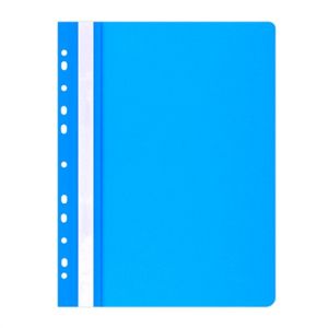 Папка Office Products с прозрачно лице европерф, синя