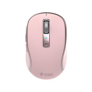 Мишка Yenkee YMS 2085PK, безжична, 2400 dpi, USB, 6 бутона, Li-Polymer, розова
