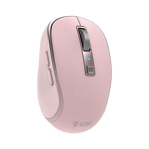 Мишка Yenkee YMS 2085PK, безжична, 2400 dpi, USB, 6 бутона, Li-Polymer, розова