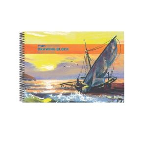 Gipta Скицник Drawing Block, 25 x 35 cm, бяла хартия, картонена корица, със спирала, 15 листа