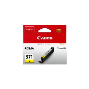 Оригинален патрон Canon CLI-571X, 650 страници/5%, Yellow