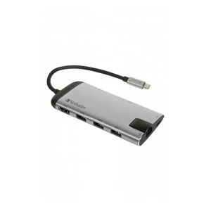 USB Хъб Verbatim, 6 порта, USB-C, USB 3.1, HDMI, RJ45, SDHC