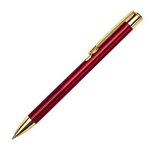 Office 1 Химикалка Jaipur Gold, метална, със златисти елементи, червена