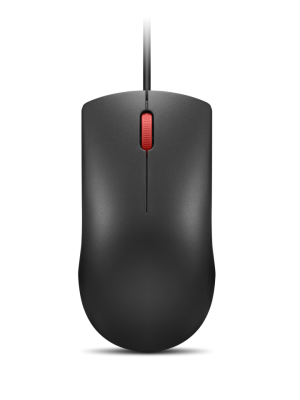Мишка Lenovo 120, с кабел, оптична, USB, 1600 dpi, черна