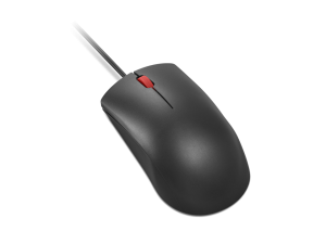 Мишка Lenovo 120, с кабел, оптична, USB, 1600 dpi, черна